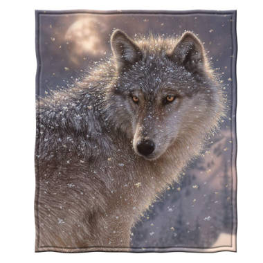 Grey discount wolf blanket